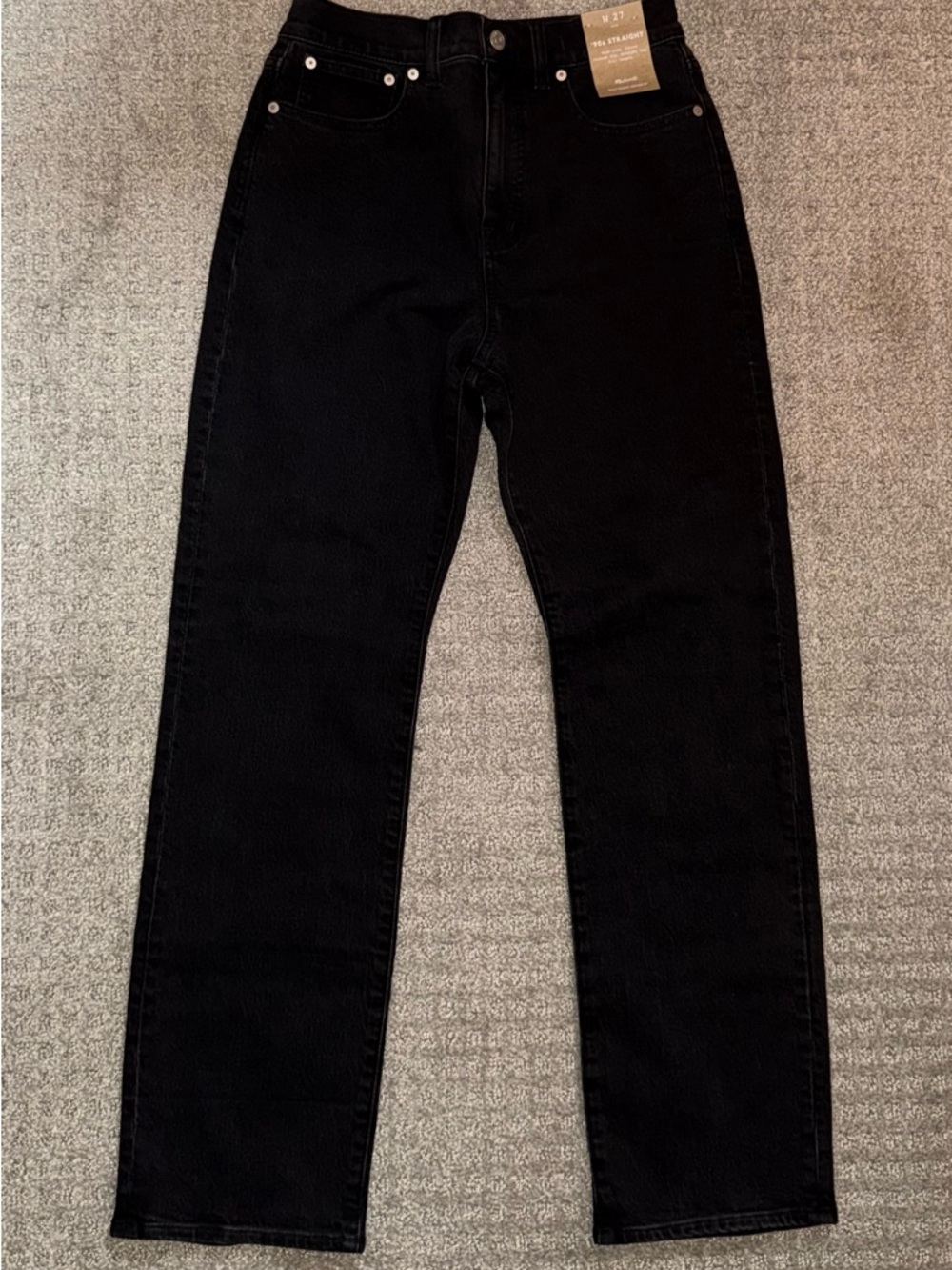 Madewell Black Straight Leg Women’s Jeans